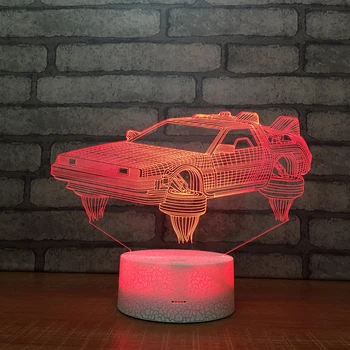 

Colorful 3DThe car nightlight plug Touch bedside Table lamp creative fantasy lampe bedroom LED baby feeding gift Night Light