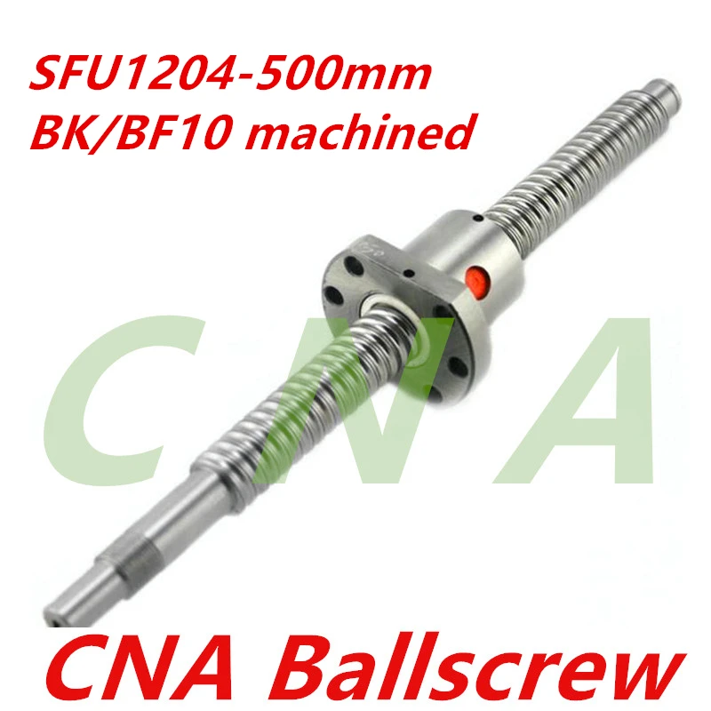 Free Shipping 1 pc 12mm 1204 Ball screw SFU1204 500mm plus 1pc RM1204