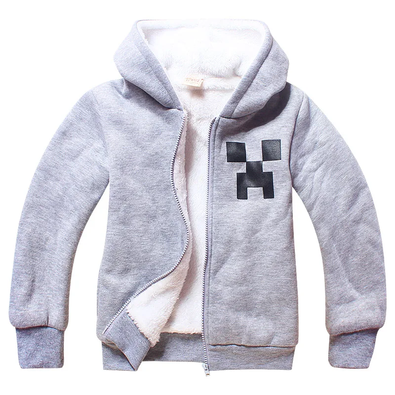 

New 6-14y Minecraft roblox winter Boy Baby Fashion hoodie 3D Printed coats T Shirt Tops Children Cute Clothes Kids Shirts coat