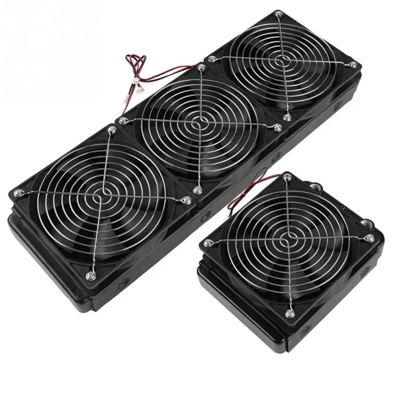 

120mm 360mm 18 Tubes Computer PC CPU Water Cooling Radiator G1/4 Thread Heat Row Radiator Fan 18 Tubes Water Cooling System