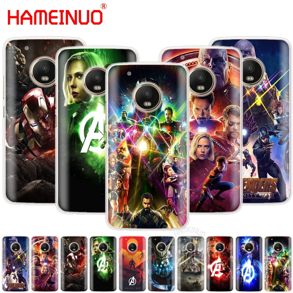 

HAMEINUO avengers infinity war case cover for For Motorola Moto X4 E4 C G6 G5 G5S G4 Z2 Z3 PLAY PLUS