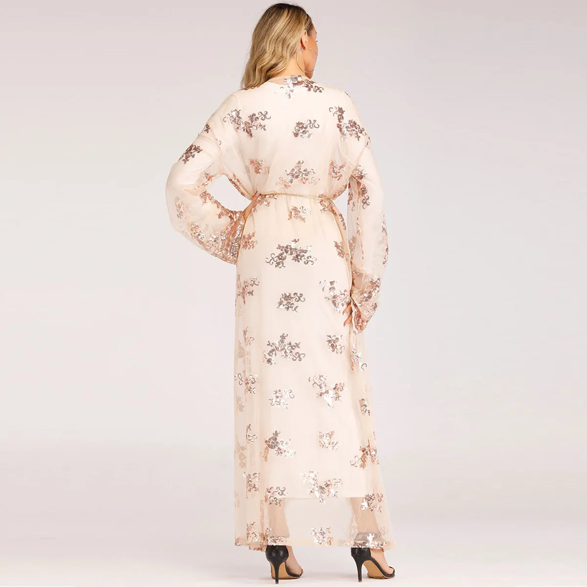 Роскошные высококачественные блестки Дубай мусульманские женщины abayas (без