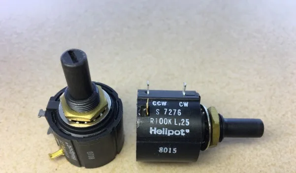 [VK]  Imported American Helipot S7276 R100K BI winding multi-ring Potentiometer 100K switch