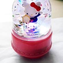 Милый Кот красочные огни вращающаяся музыкальная шкатулка