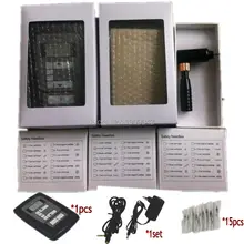 DHL Профессиональный цифровой Перманентный макияж тату комплект швейцарский мотор бровей губ тела татуировки пистолет ручка машина комплект