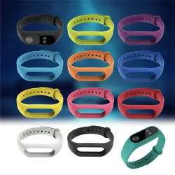 11 цветов силиконовый сменный ремешок на запястье для оригинального mi 2 Smart band Силиконовый сменный ремешок для Xiao mi 2 Smart Bracelet