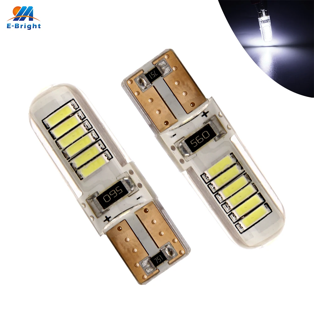 YM E Bright 50/100PCS CANBUS T10 Bulbs 4014 12 SMD LED W5W Canbus