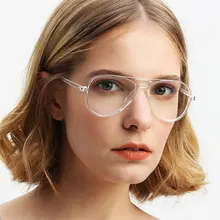 Новые пластиковые очки пилота женские очки оправа Ретро женские очки прозрачная оправа для очков Женская оправа