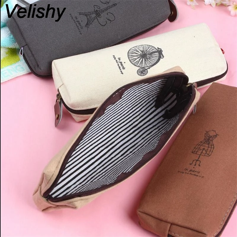 Download Velishy 1PC Zipper Cosmetic Bag Casual Portable Casual ...