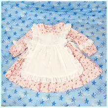 Г. Платье с цветочным принтом для маленьких девочек испанское, стильное платье принцессы в стиле ретро, хлопковая детская Рождественская праздничная одежда