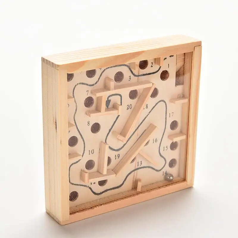 Пасьянс игра деревянная головоломка игрушка лабиринт доска Дети Обучение интеллект игра классический лабиринт баланс доска Пазлы