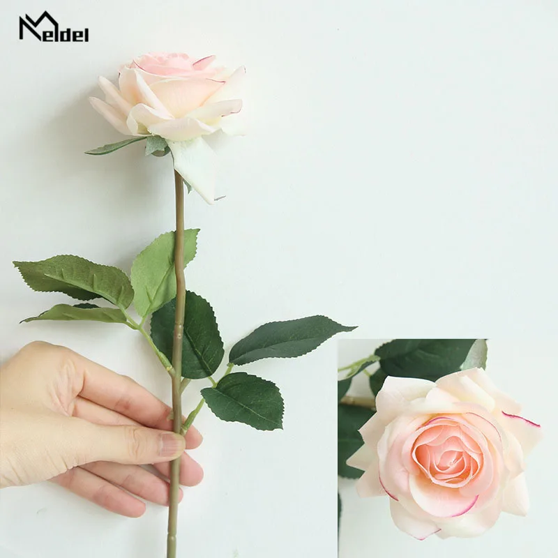 Real touch roses artificial flower wedding home decoration  (1)