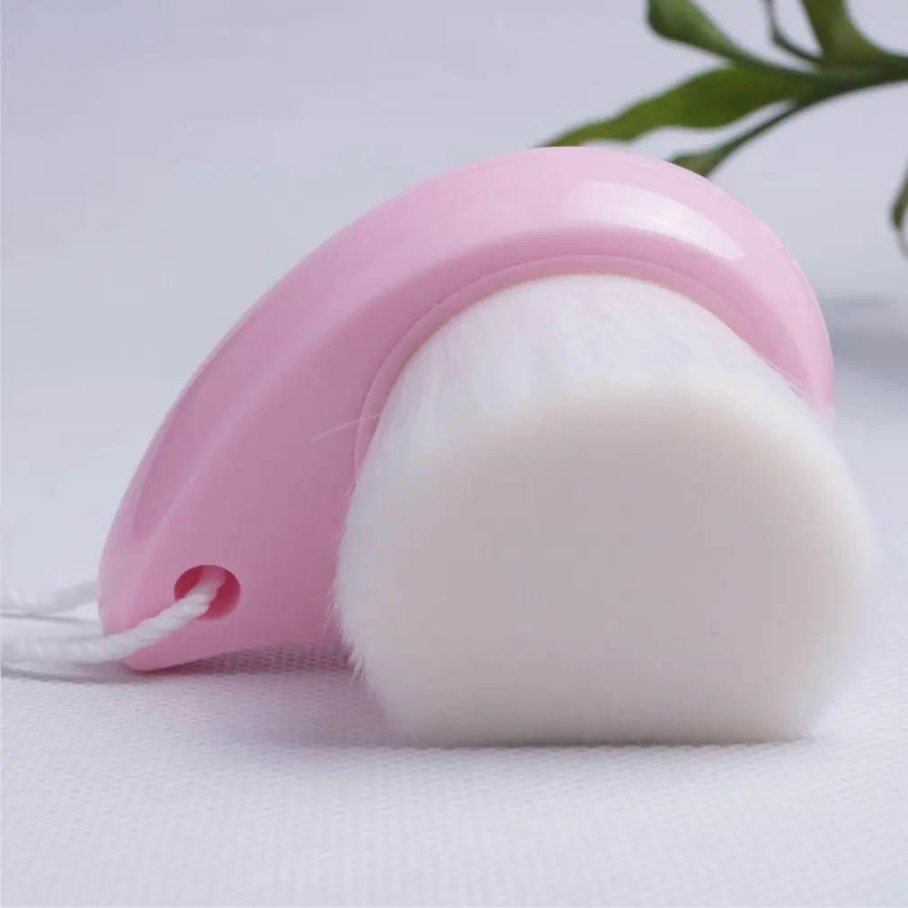 

Korea Spa wash brush face cleaning brush wooden handle manual cleansing brush makeup remover tool