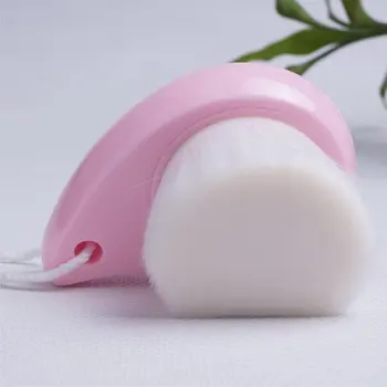 

Korea Spa wash brush face cleaning brush wooden handle manual cleansing brush makeup remover tool