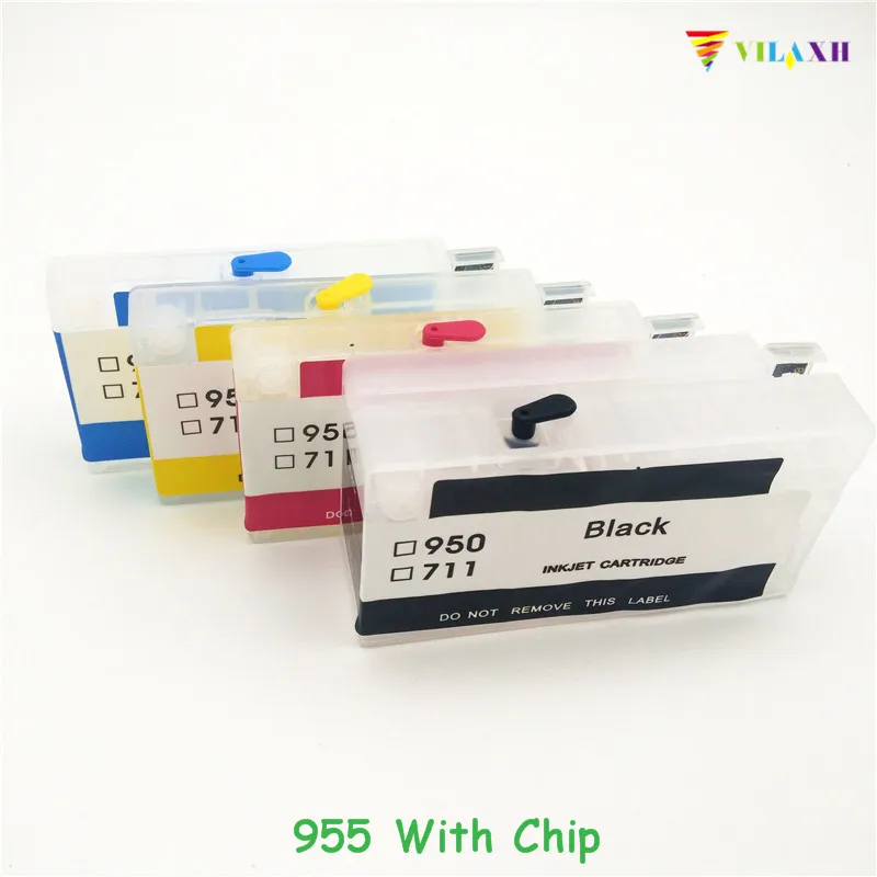 Vilaxh 955 многоразовый чернильный картридж с заменой чипа ARC для HP Officejet Pro 8216 8710 8720 8210