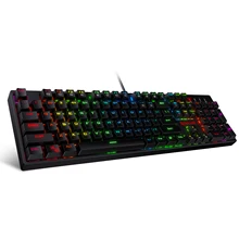 Redragon k582 surara rgb led backlit teclado de jogo mecânico with104 teclas-linear e silencioso-interruptores vermelhos de atuação rápida(China)