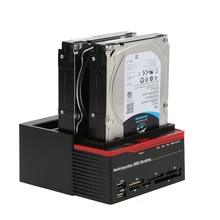 Station d'accueil externe HDD USB 2.5 à 2 Ports SATA 3.5
