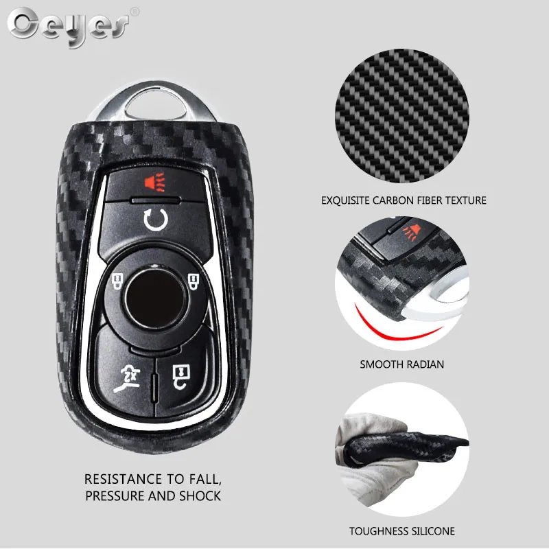 Carbon fiber key cover for BUICK (11)