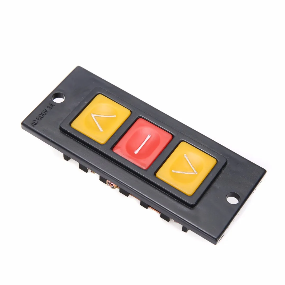 Mayitr Up Down Stop 3 Buttons Switch Black Plastic Housing Push Button Switches For Electric Roller Shutter Garage Safety Door
