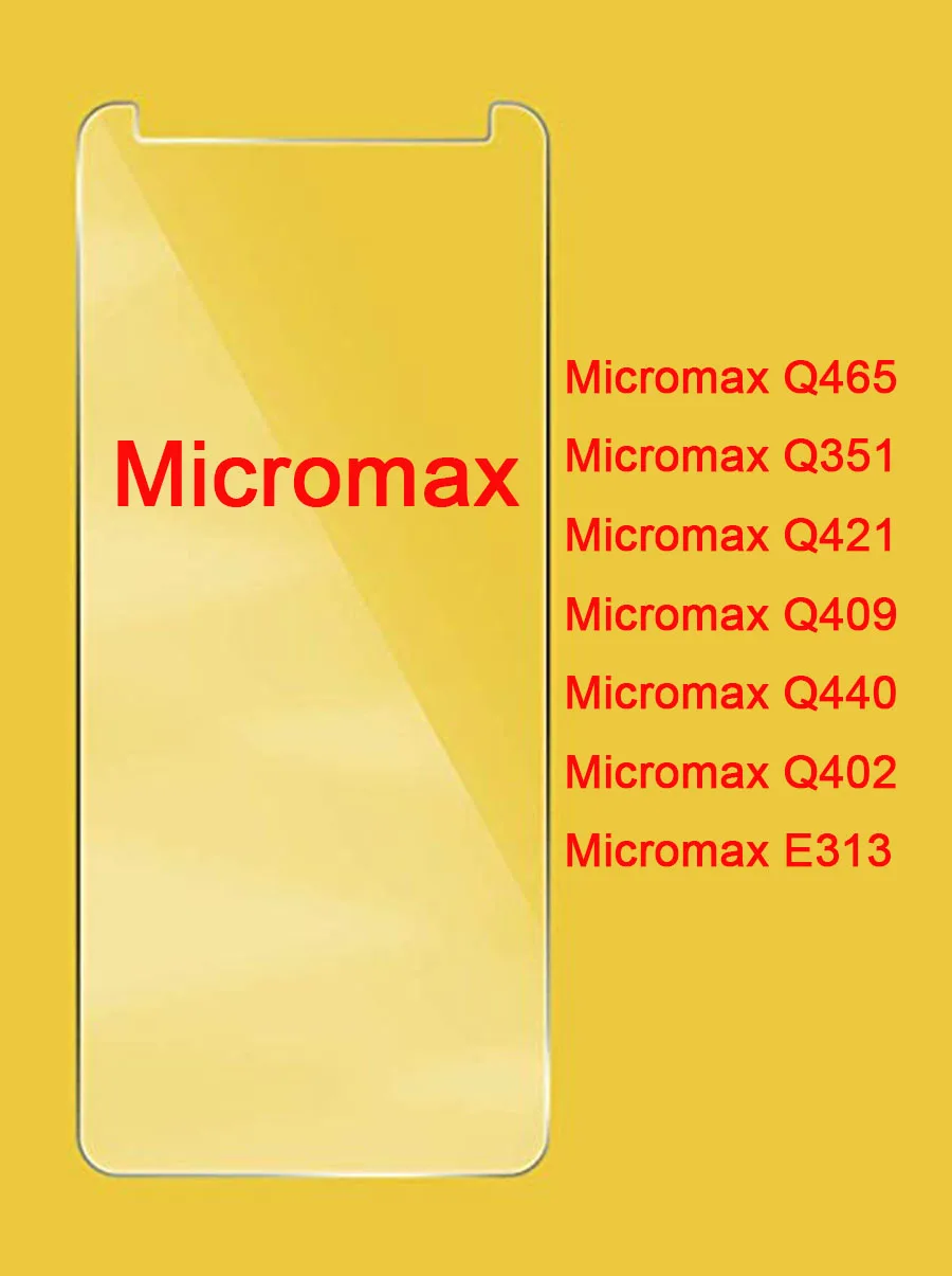 Закаленное стекло премиум-класса 2.5D 0 26 мм 9H для Micromax Q465 Q351 Q421 Q409 Q440 Q402 E313 защита
