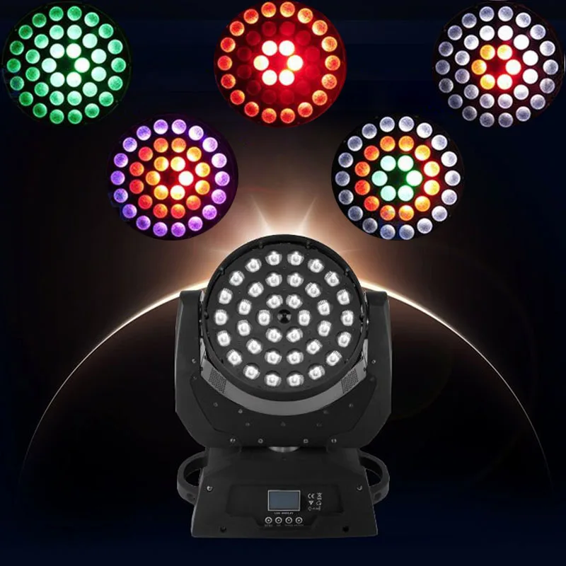 

36x12W RGBW 4IN1/36x15W RGBWA 5IN1/36x18W RGBWAUV 6IN1 Led Zoom Moving Head Wash Light DMX512 Led Moving Head Wash Effect Lights