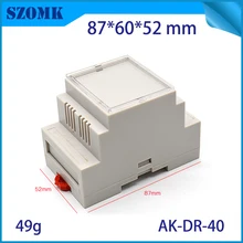 1 шт., 87*60*52 мм din рейка пластиковая коробка корпус распределительная коробка Электроника пластиковый корпус управления PLC устройство корпус