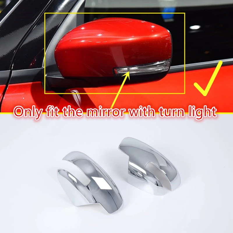 

For Suzuki Swift 5-door hatchback 2018 2019 ABS Chrome Side Rearview Mirrors Cover Decoration Trim 2pcs Car Accessories