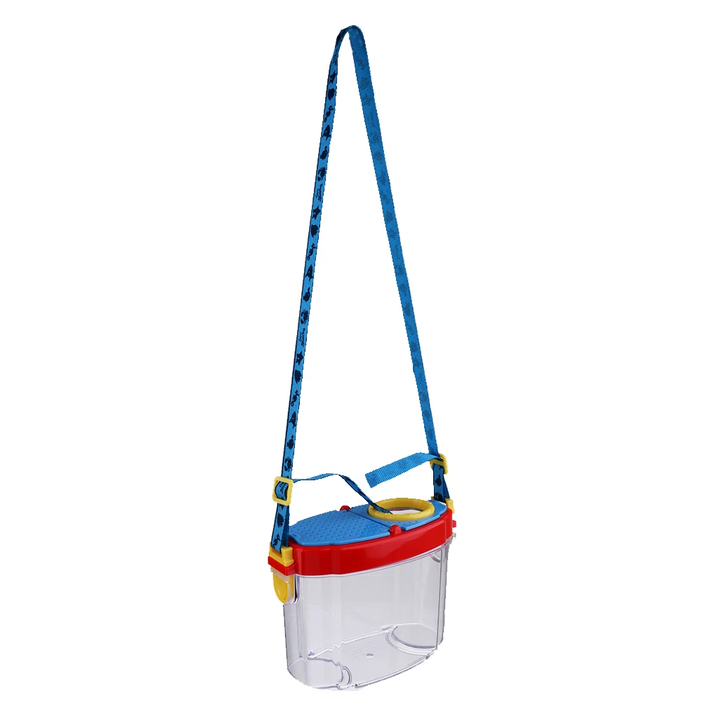 baby educational toys Fancy Color Kids Insect Viewer Magnifying Box Lid Air Holes Neckcord Strap Nature Exploration Tools