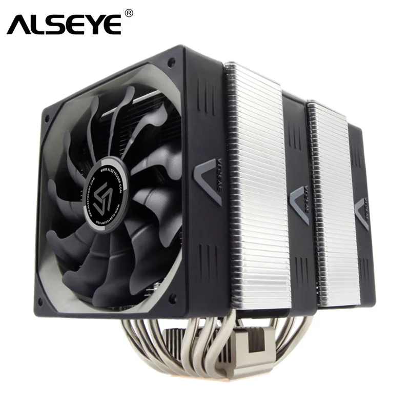 

ALSEYE CPU Cooler 4Pin Fans 6 Heatpipes TDP 320W High Performance CPU Fan for LGA 1151/1155/1156/1366/2011 AM2/AM3/AM4