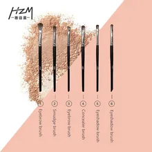 6PCS Professional Makeup Brushes Set Make up Brush Tools kit Eye Liner Shader natural-synthetic hair YA213-22 professional eye brush 6pcs