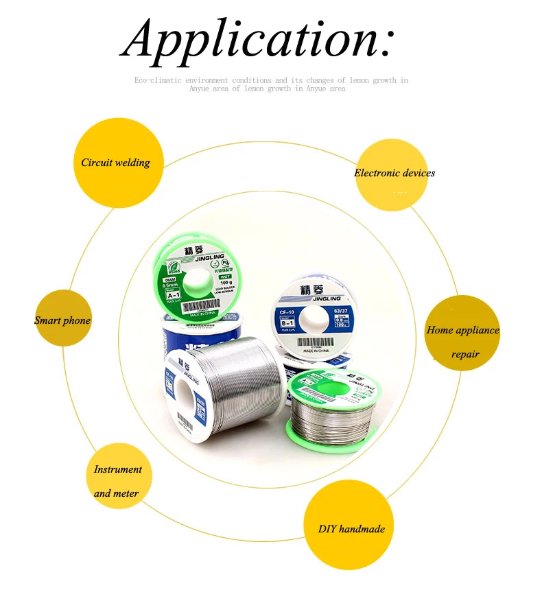 Олово Розин припоя 0,5 мм 0,6 мм 0,8 мм 1,0 мм 100g/150g Flux катушка для сварки линия пайки инструменты