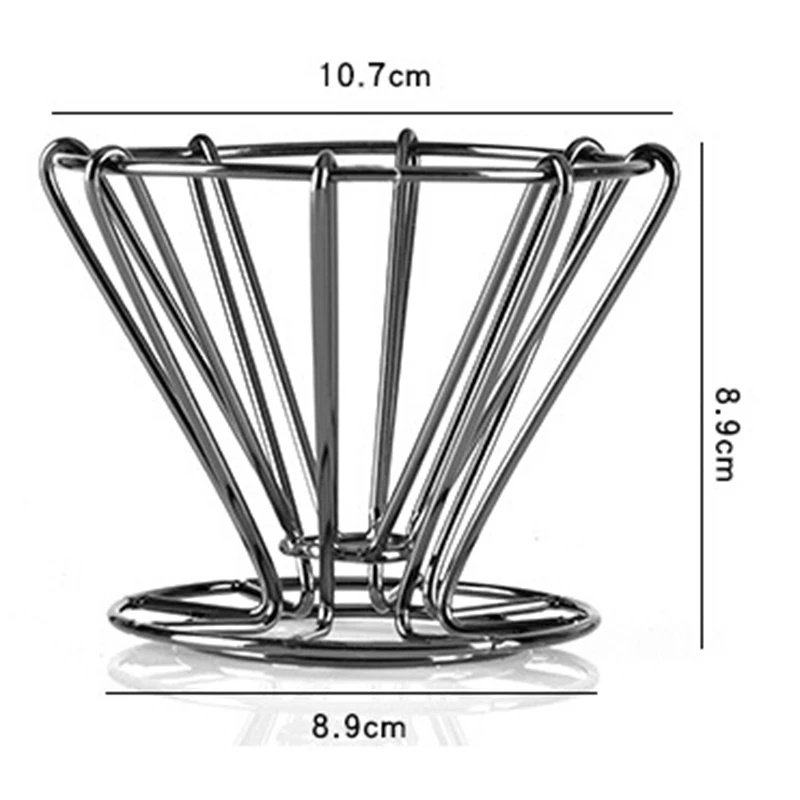

Manual Coffee Filter Coffee Drip Rack Stainless Steel Portable Coffee Dripper