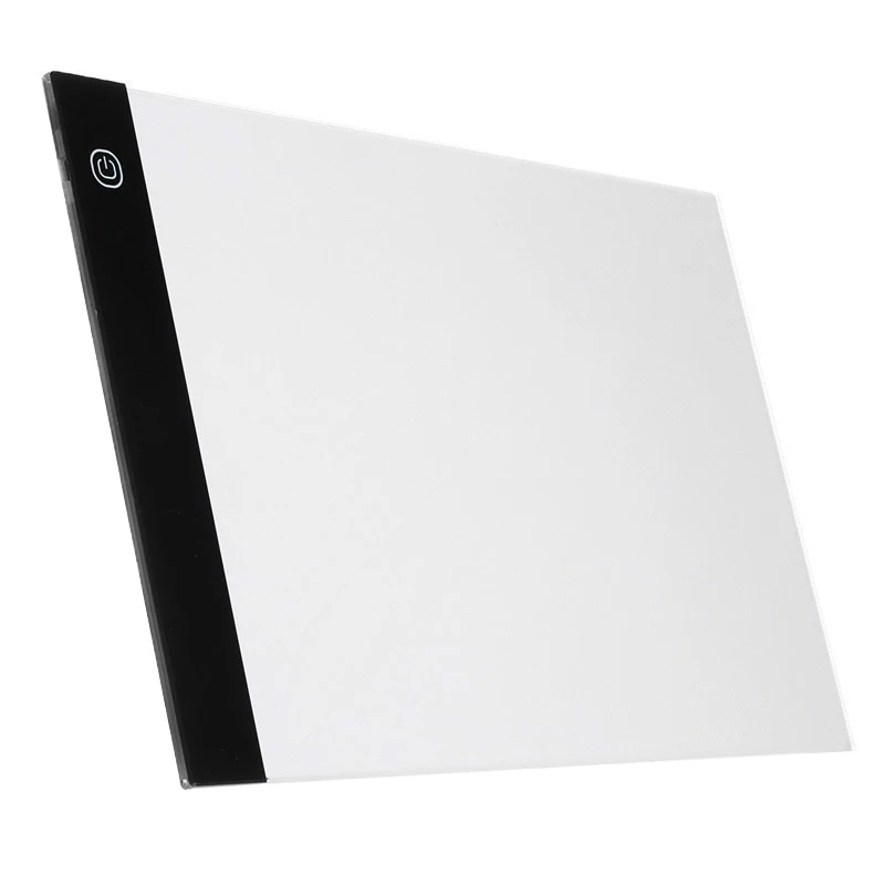 Digital Graphic Tablet A4 LED Thin Art Stencil Drawing Board Three Level Light Pad Thin Portable 