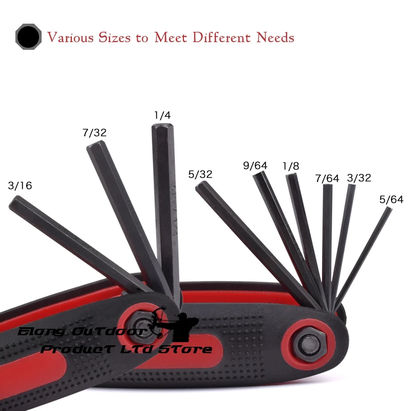 

1 Piece Folding Allen Key Set Bow Hexagon Torque Wrench Tool 9 Size Metric Universal Spanner Flat Keys Free Shipping