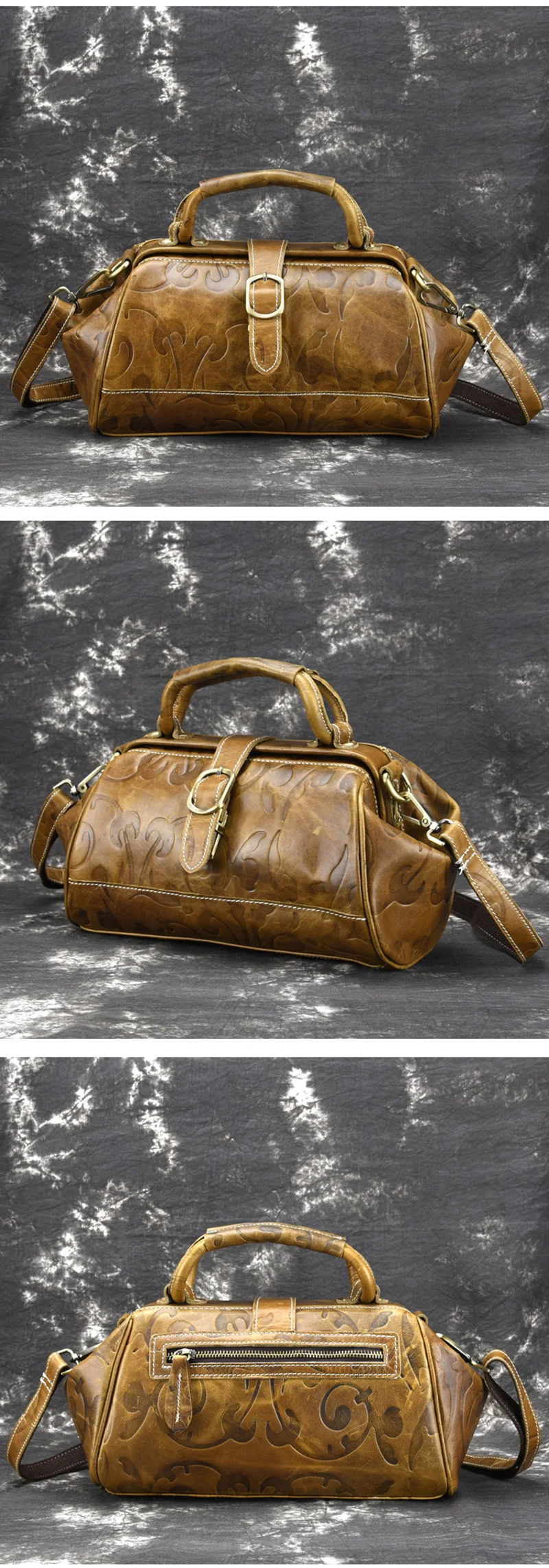 Norbinus, винтажная женская сумка из натуральной кожи, тисненая сумка-мессенджер, сумки через плечо, роскошные Брендовые женские сумки с верхней ручкой