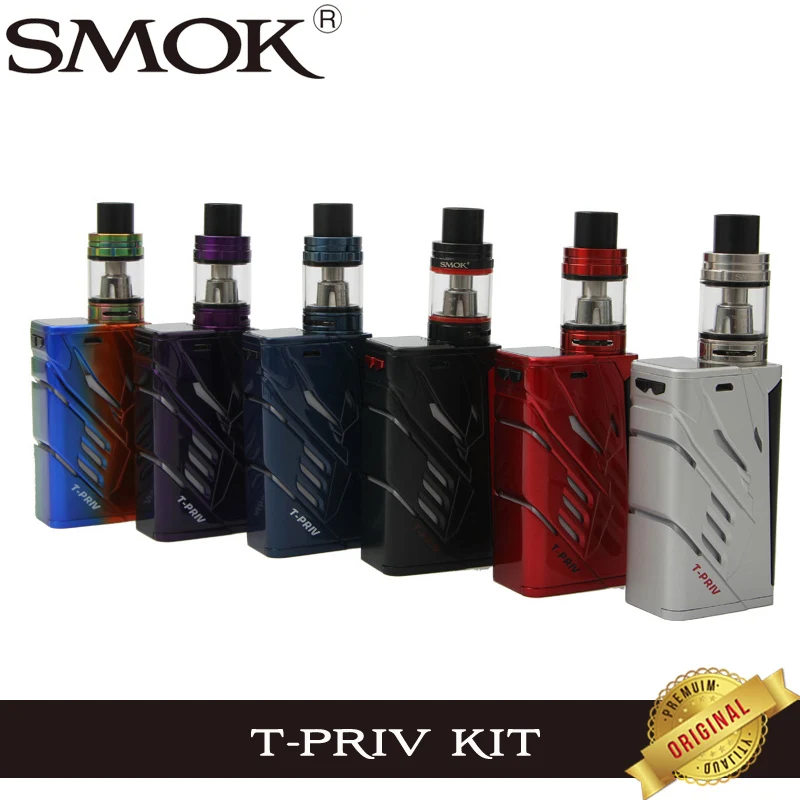 Оригинальный Smok T-Priv 220 Вт комплект с 5 мл TFV8 большой детский бак и T PRIV коробка мод