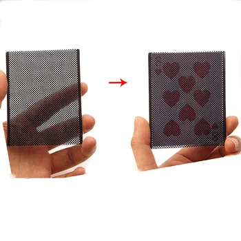 1pc Wow Poker Card (Heart ) Magic Tricks Visual Card Change Magia Magician Close Up Illusions Gimmick Props Mentalism 1