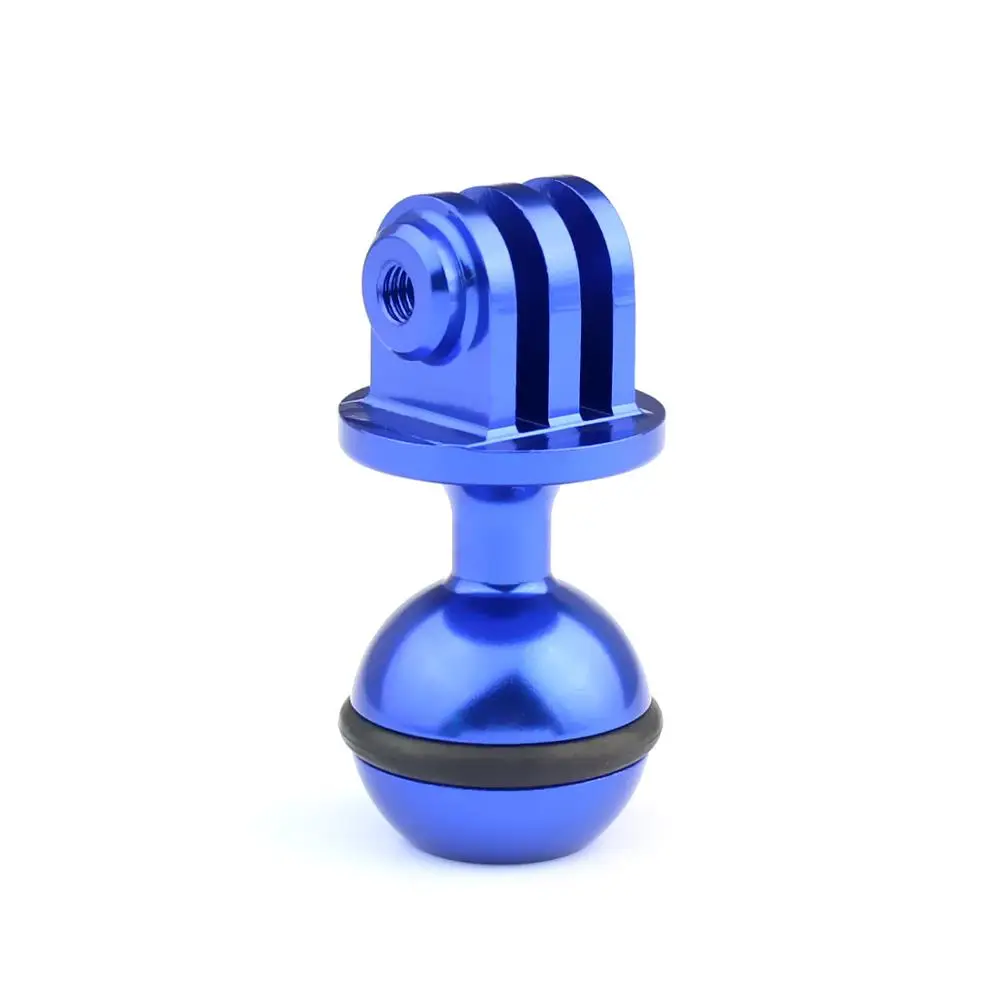 Aluminuml ball seat use for GoPro Hero and thousands of RAM Mount parts module - Color: Blue