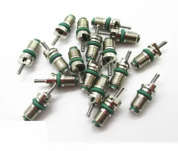 

200PCS car auto truck excavator A/C airconditioner repair tool kit universal standard copper valve core R134A screw M6*0.75