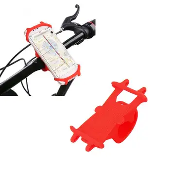 

Portable Bike Bracket Shockproof Phone Bike Phone Mount Motorcycle Cell Phone Silicone Mount Adjustable Mobile Phone Holder