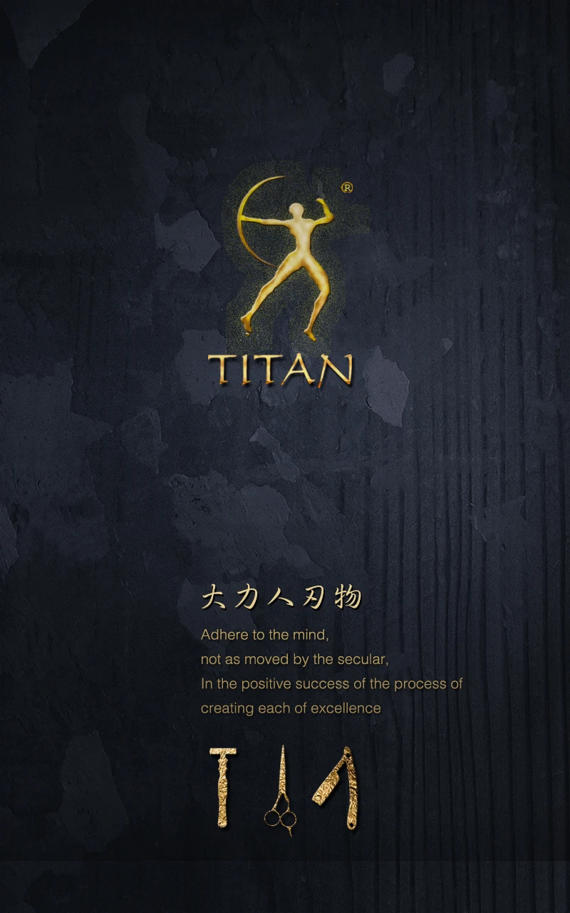 Titan barbeiro stianless aço vg10 feito à