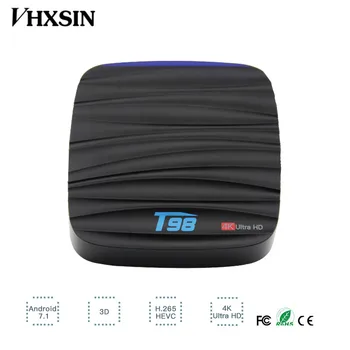 

VHXSIN T98 Smart Android 8.1 TV Box RK3328 Quad Core 4K VP9 H.265 USB3.0 2GB / 16GB