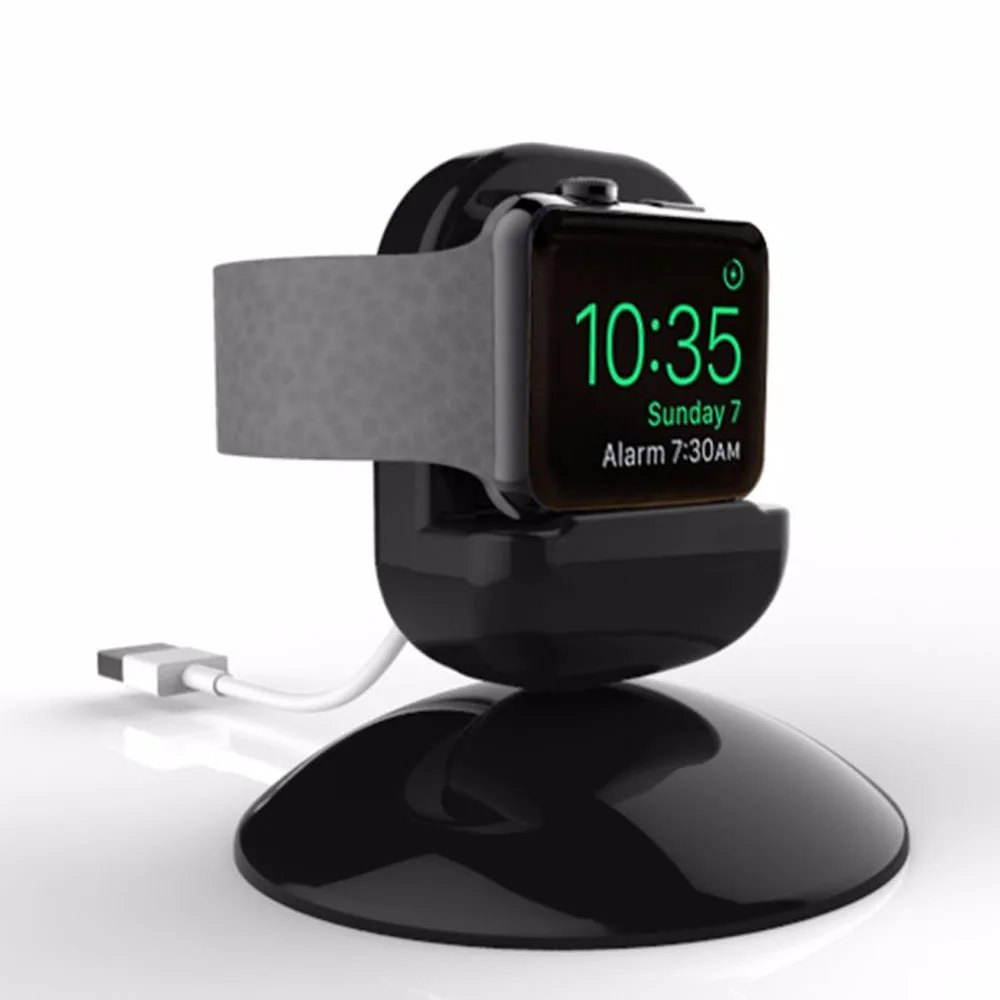 

For Apple Watch Holder For Night Stand ,with Slot for Concealing Cable 2 Color: Black And White