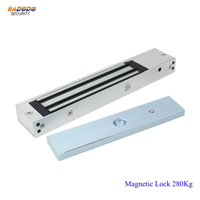 

DC12V electric magnetic lock electromagnetic door lock 280Kg 600Lbs holding force for single door access control