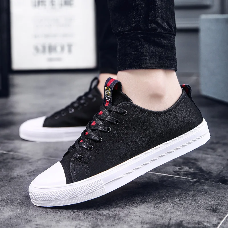 

Ifrich Mens Casual Shoes Hot Sale Lace Up Male Flat Sneakers Split Leather Shoes Comfortable Branded Casual Shoes For Men