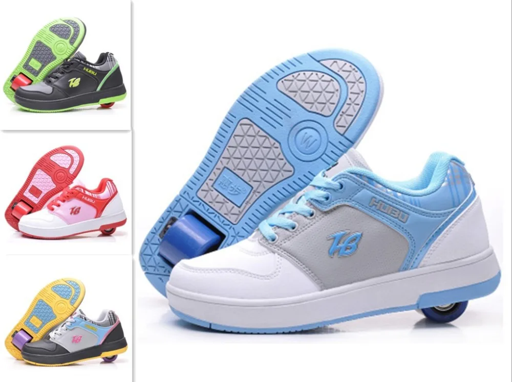 TOP Quality PU Children Flying Shoes One Wheel Fashion Kids Sneakers