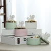 Romantic Pink Wedding Angel Ceramic Candy Box Creative Gift Box Gift Box Jewelry Golden Box Earring Necklace White Storage Tank 4