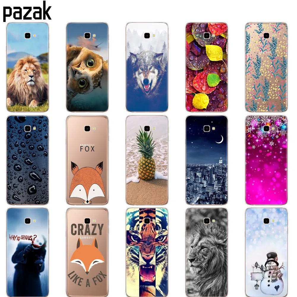 

silicone case For Samsung J4 Plus Printing Back Soft TPU Cover For Coque Samsung J4 Plus J4 Prime sm j415 Case Capas J4Plus 2018