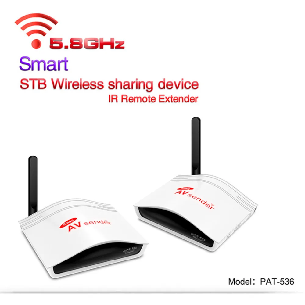 

PAT-536 5.8G Wireless AV Swtich Audio Video Transmitter Receiver Sender + IR Extended For DVB-S2 Satellite IPTV Android Cable TV