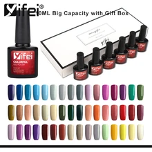 YIFEI Гель-лак для дизайна ногтей Отслаивающийся лак для ногтей 10 мл УФ Гель-лак для стемпинга Lakier Do Paznokci французский стиль